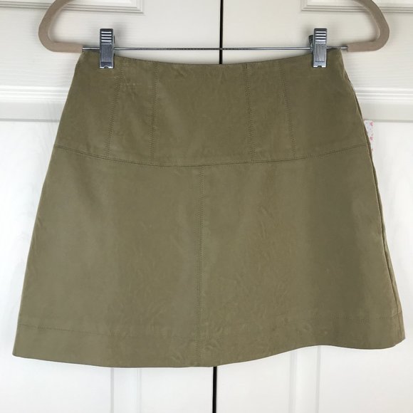 Free People Days in the Sun Faux Suede Mini Skirt - Picture 5 of 11